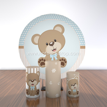 Brown Bear Animal printed Backdrop Stand